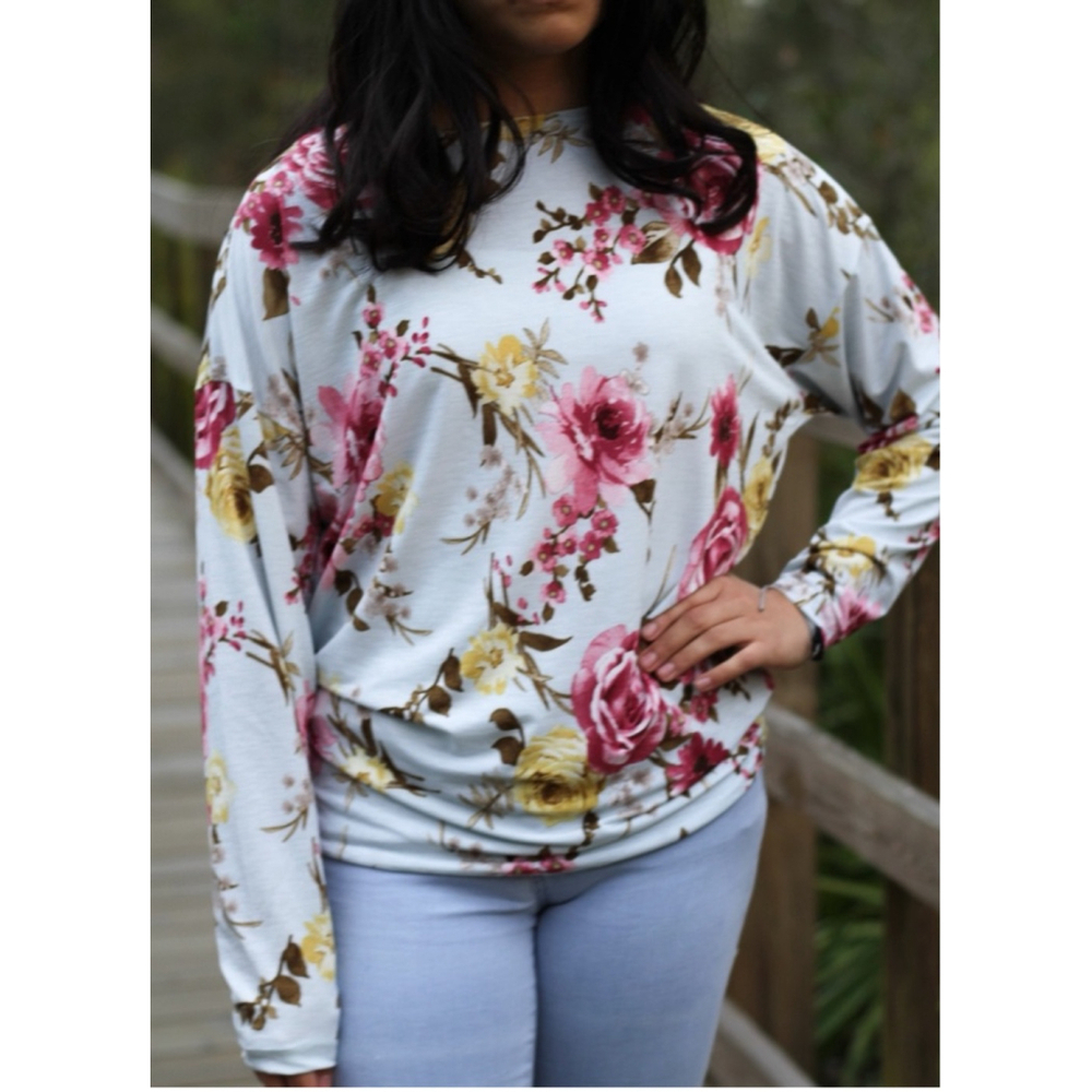 White Birch Vibrant Floral Print Top | NWOT | Sz X-Large - Picture 1 of 11